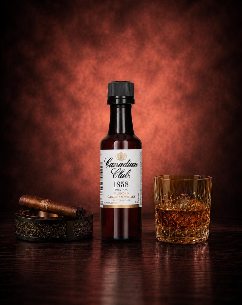 زجاجات صغيرة من Canadian Club، 120 زجاجة × 5 سنتيلتر، نسبة الكحول 40%